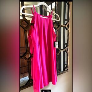 Cute little hot pink swing dress! NWT!